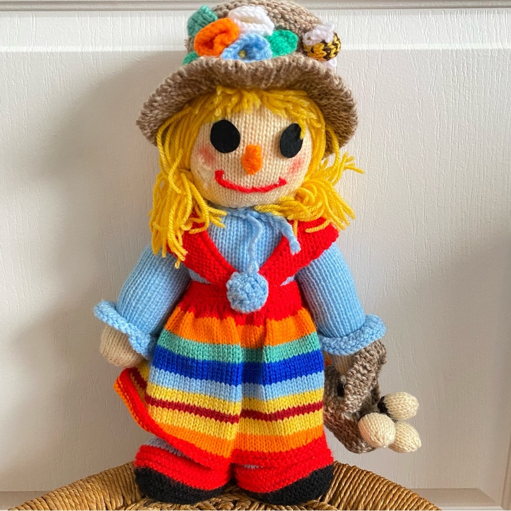 Hand-knitted doll 🧶